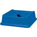 Rubbermaid Commercial Rubbermaid Square Paper Slot Recycling Lid FG279400DBLUE